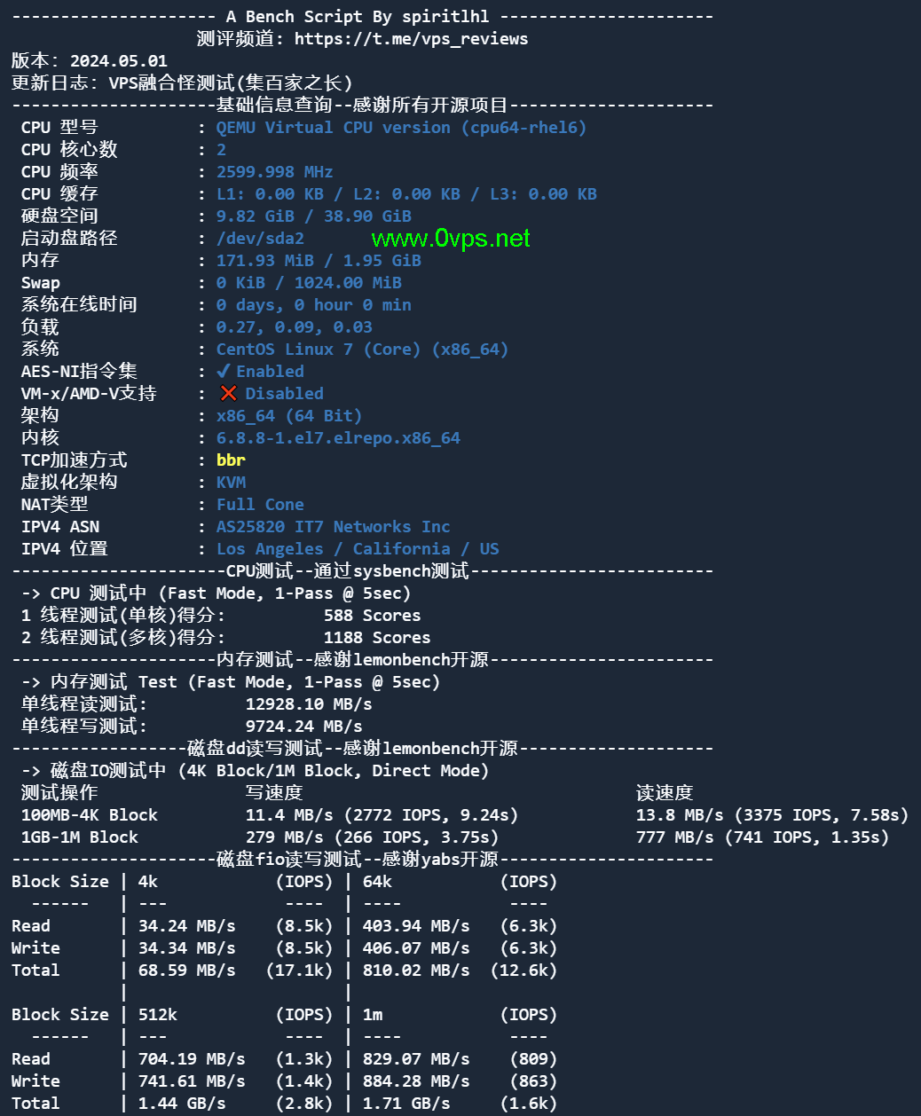 搬瓦工The Plan测评-美国DC9机房 US: Los Angeles, California (DC9 CT CN2GIA) [USCA_9]